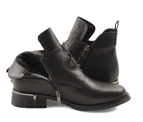 Filippo DBT7191 czarne skórzane botki Filippo DBT7191 czarne skórzane botki