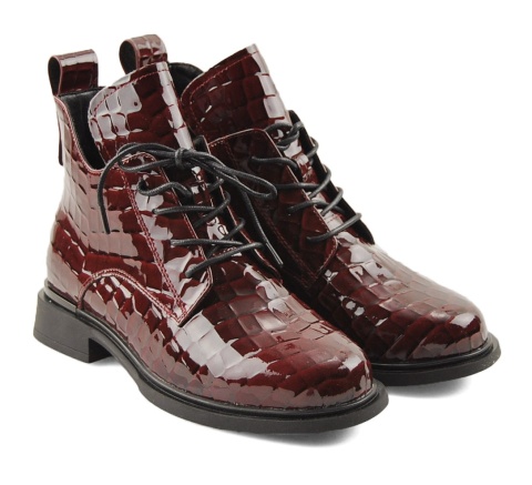 Filippo DBT7239 bordowe skórzane trzewiki Filippo DBT7239 bordowe skórzane trzewiki