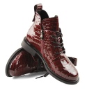 Filippo DBT7239 bordowe skórzane trzewiki Filippo DBT7239 bordowe skórzane trzewiki