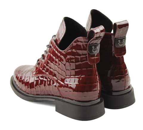 Filippo DBT7239 bordowe skórzane trzewiki Filippo DBT7239 bordowe skórzane trzewiki