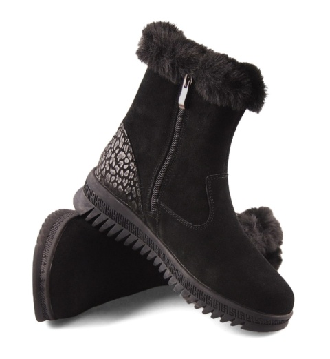 Filippo DBT7271 czarne skórzane botki