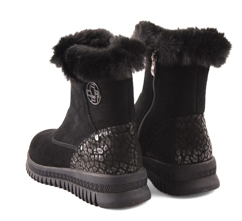 Filippo DBT7271 czarne skórzane botki