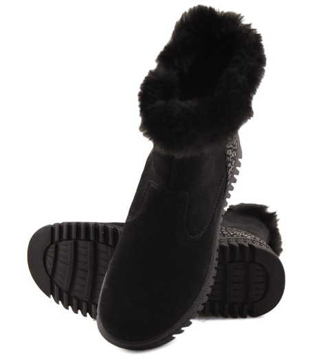 Filippo DBT7271 czarne skórzane botki