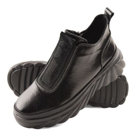 Filippo DBT7426 czarne skórzane półbuty