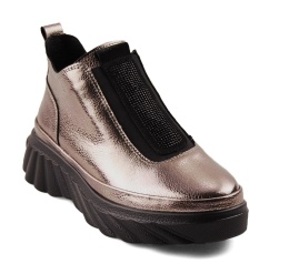 Filippo DBT7426 metaliczne skórzane półbuty