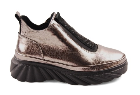 Filippo DBT7426 metaliczne skórzane półbuty