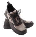 Filippo DP7406 szaro-czarne skórzane sneakersy Filippo DP7406 szaro-czarne skórzane sneakersy