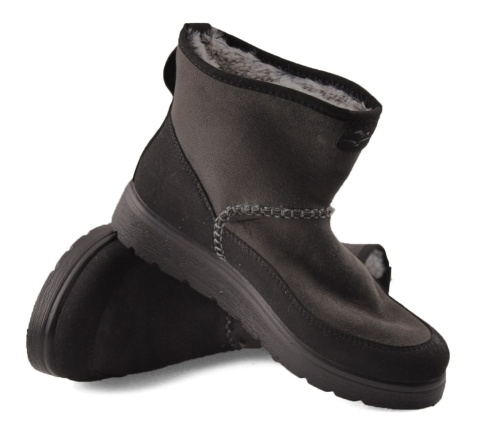 Fly Flot 45 Y83 szare skórzane botki