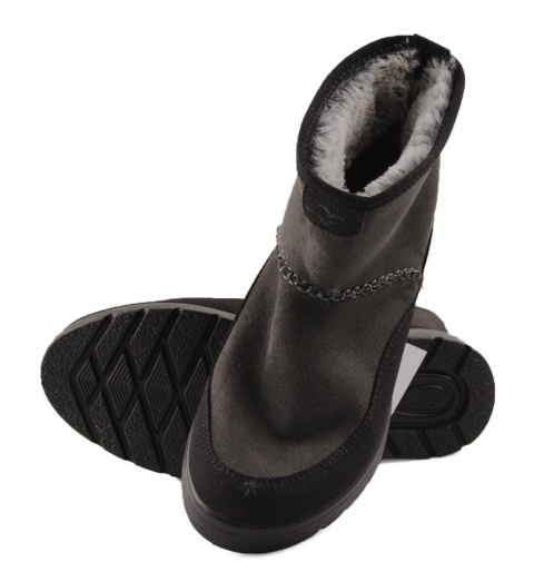 Fly Flot 45 Y83 szare skórzane botki