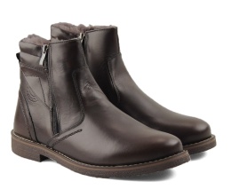 Iguana 006-49 brązowe skórzane botki