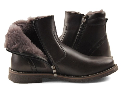 Iguana 006-49 brązowe skórzane botki