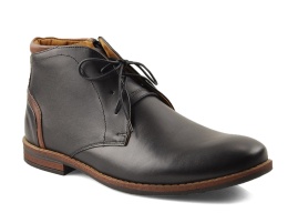 Iguana 097-784 czarne skórzane trzewiki