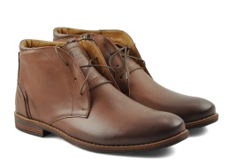 Iguana 097-863 brązowe skórzane trzewiki