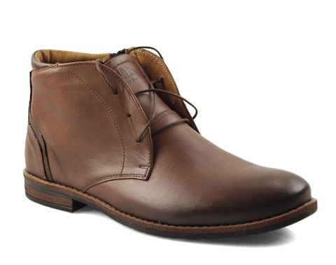 Iguana 097-863 brązowe skórzane trzewiki