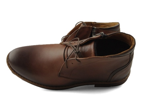 Iguana 097-863 brązowe skórzane trzewiki