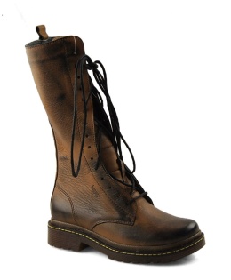 Kacper 4-5392 brązowe skórzane kozaki