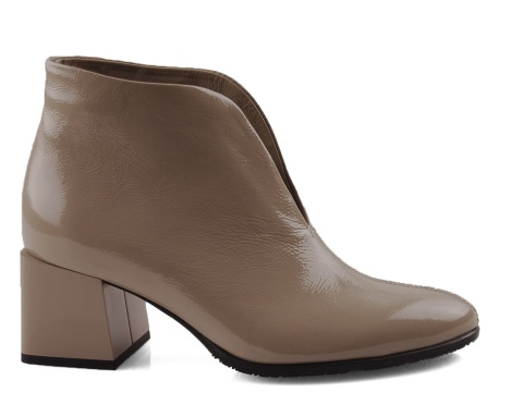 Kordel 2751 beżowe skórzane botki