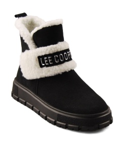 Lee Cooper LCJ-25-01-3740L czarne skórzane śniegowce