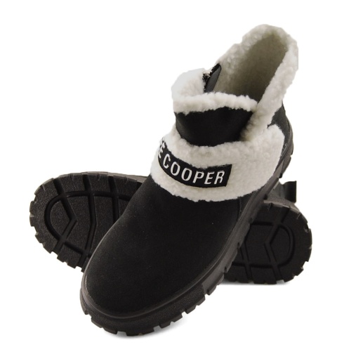 Lee Cooper LCJ-25-01-3740L czarne skórzane śniegowce