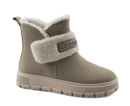 Lee Cooper LCJ-25-01-3739L szare skórzane śniegowce