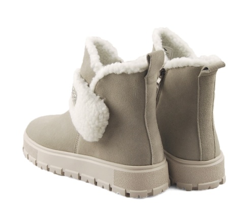 Lee Cooper LCJ-25-01-3739L szare skórzane śniegowce