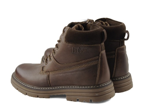 Lee Cooper LCJ-25-33-3956MB brązowe skórzane trapery