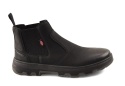 Lee Cooper LCJ-25-33-3967MB czarne skórzane botki