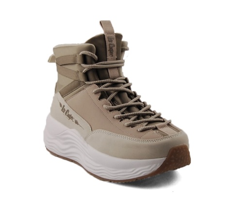 Lee Cooper LCJ-25-47-3990L beżowe botki na platformie