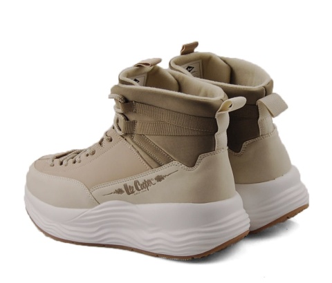 Lee Cooper LCJ-25-47-3990L beżowe botki na platformie