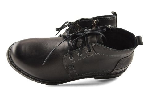 Lemi 175 W czarne skórzane botki