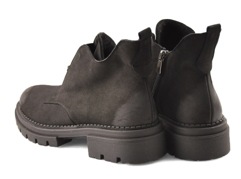 Olivetti B-251A czarne skórzane botki