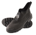 Olivetti B-251A czarne skórzane botki