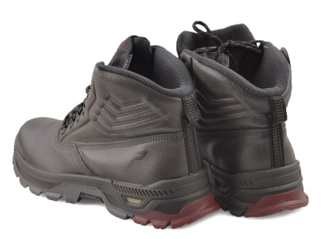 Pegada 150504-04 czarne skórzane trapery