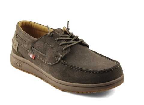 Pitas Denver szare skórzane półbuty