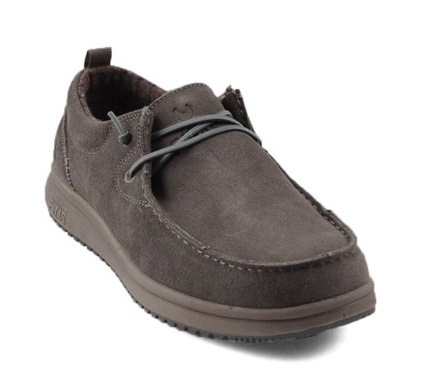 Pitas Padar szare skórzane półbuty