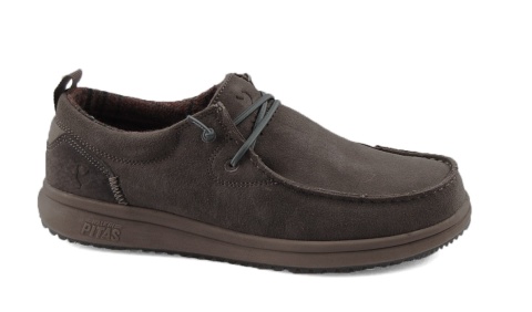 Pitas Padar szare skórzane półbuty