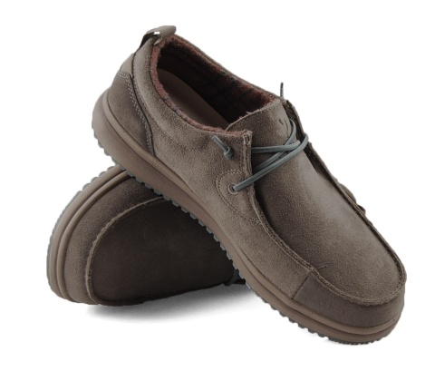 Pitas Padar szare skórzane półbuty