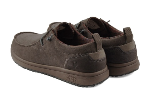 Pitas Padar szare skórzane półbuty