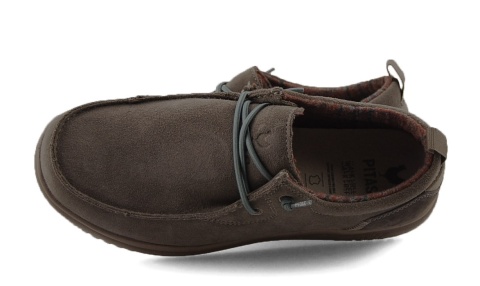 Pitas Padar szare skórzane półbuty