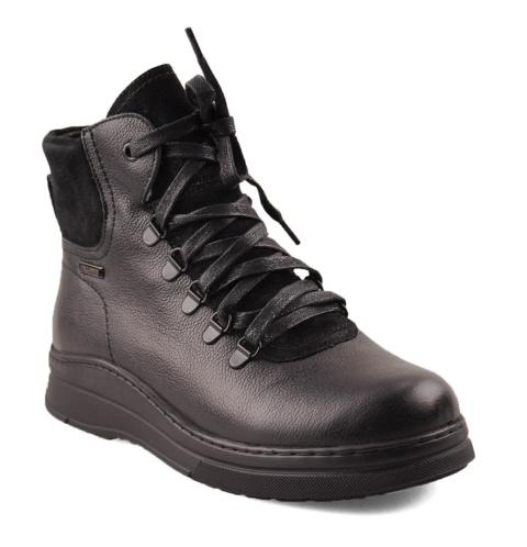 Pollonus 5-1459-003 czarne skórzane botki