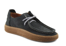 Ravini 241094 granatowe skórzane półbuty navy blue