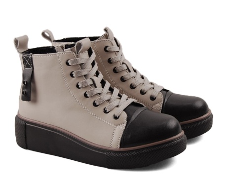 T.Sokolski Z24-218 beżowe skórzane botki T.Sokolski Z24-218 beżowe skórzane botki