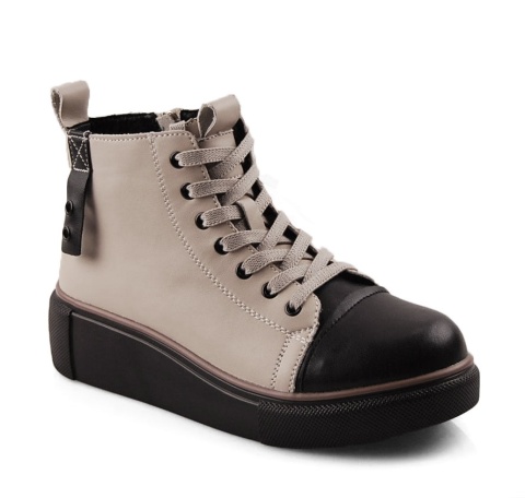 T.Sokolski Z24-218 beżowe skórzane botki T.Sokolski Z24-218 beżowe skórzane botki