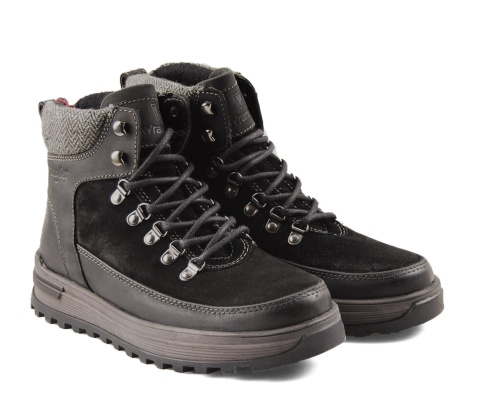 Wrangler 20253030.25Y czarne skórzane trapery