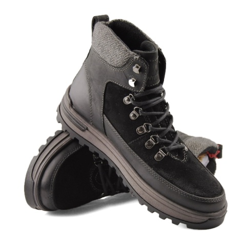 Wrangler 20253030.25Y czarne skórzane trapery