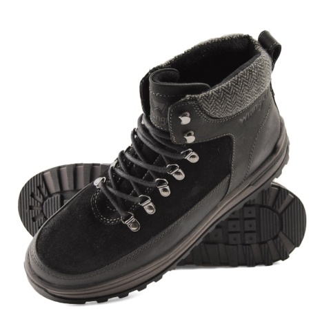 Wrangler 20253030.25Y czarne skórzane trapery